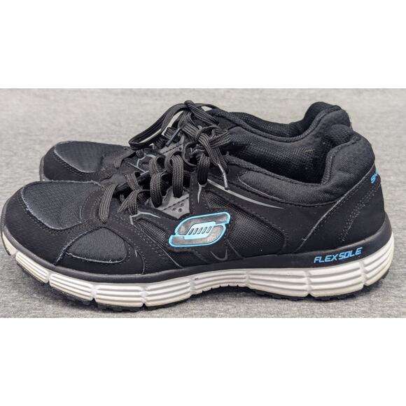 SKECHERS Womens Shoes - Black, Agility - New Vision, Running Sneakers, Size 8 - Picture 3 of 9